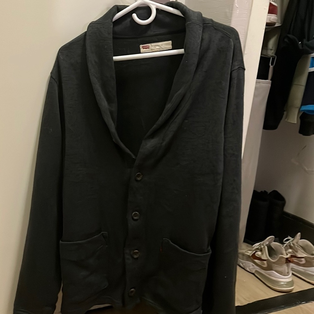 X-Large Levi Black Cardigan